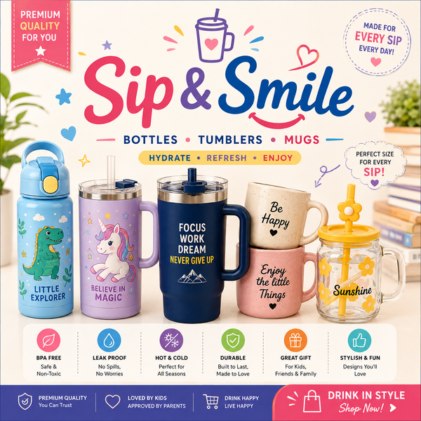 Tumbler Bottles & Mugs